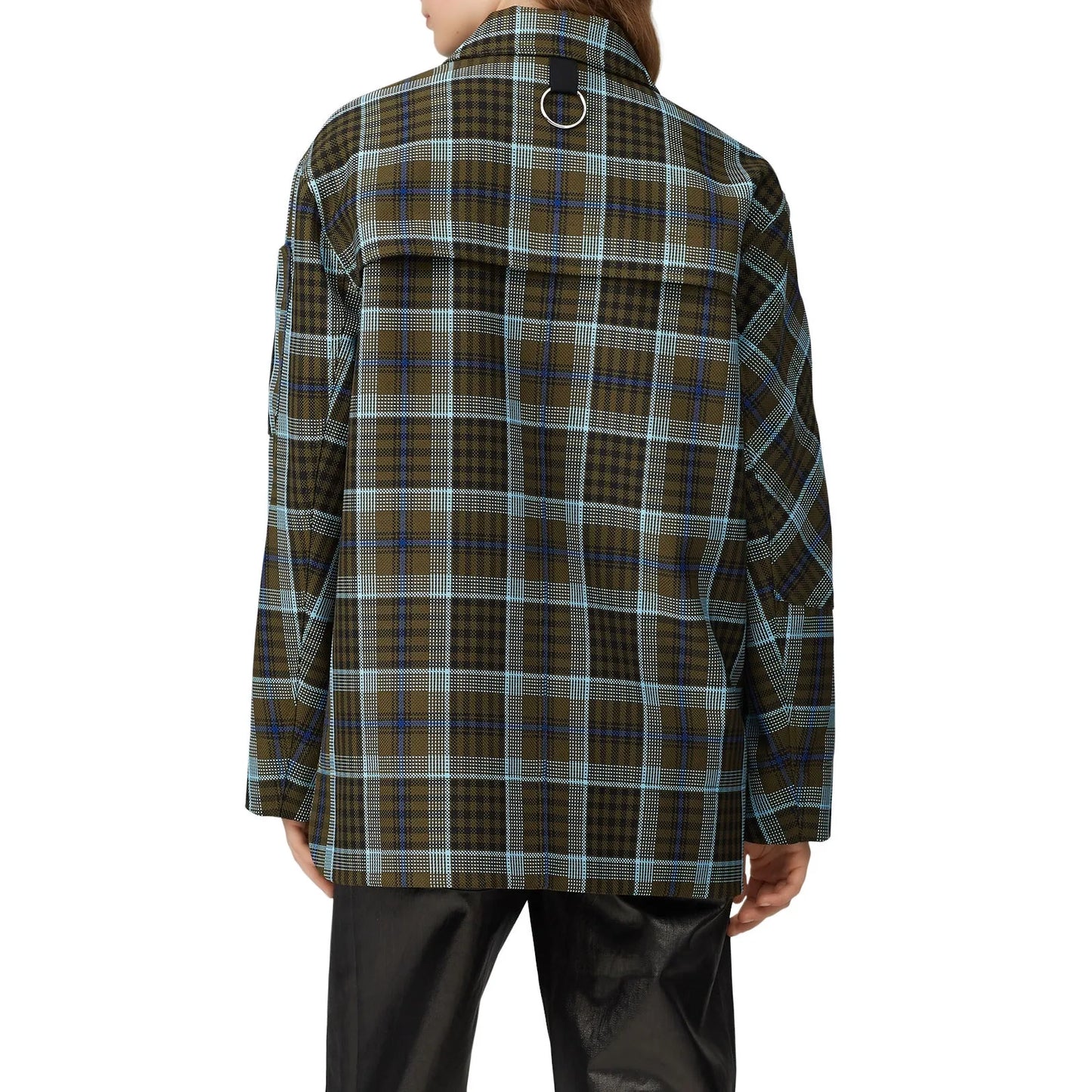 Tibi Spencer Plaid Workmans Jacket, size Medium