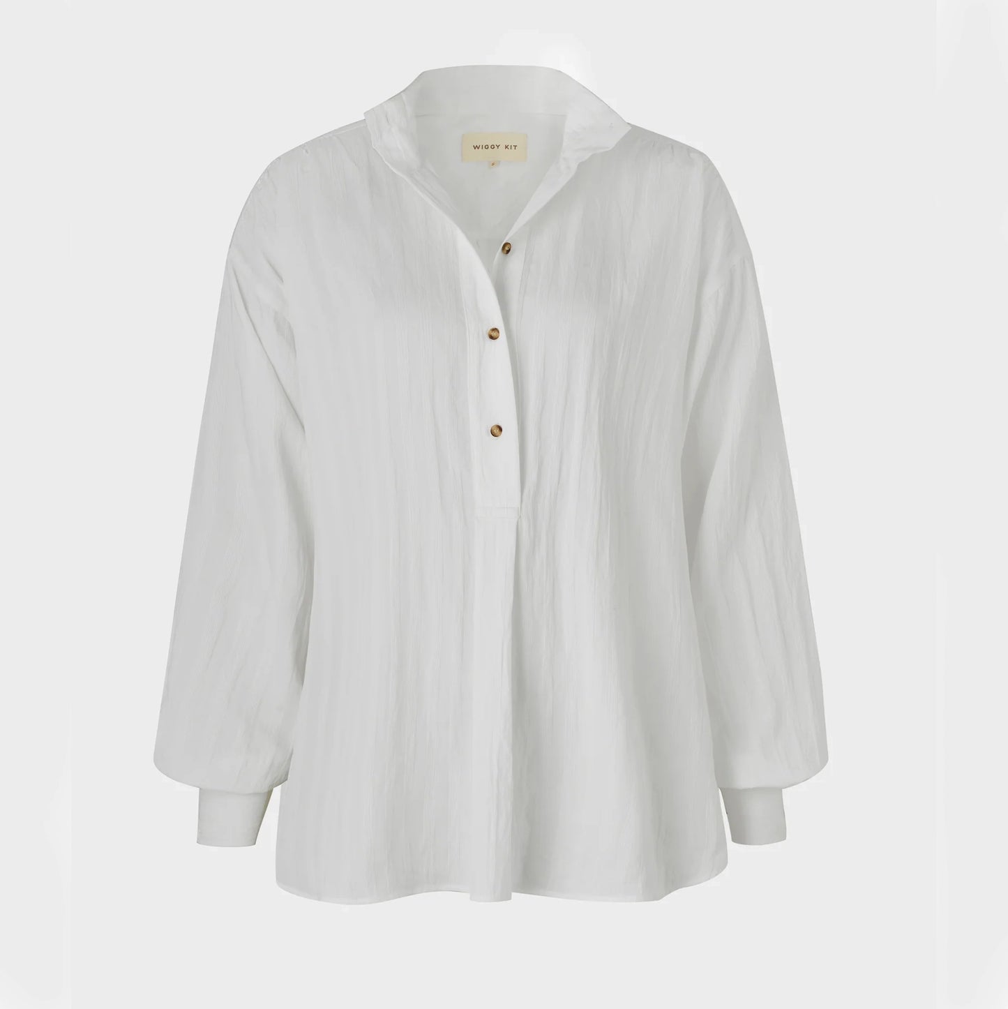 Wiggy Kit "Library" Shirt in White, size Large