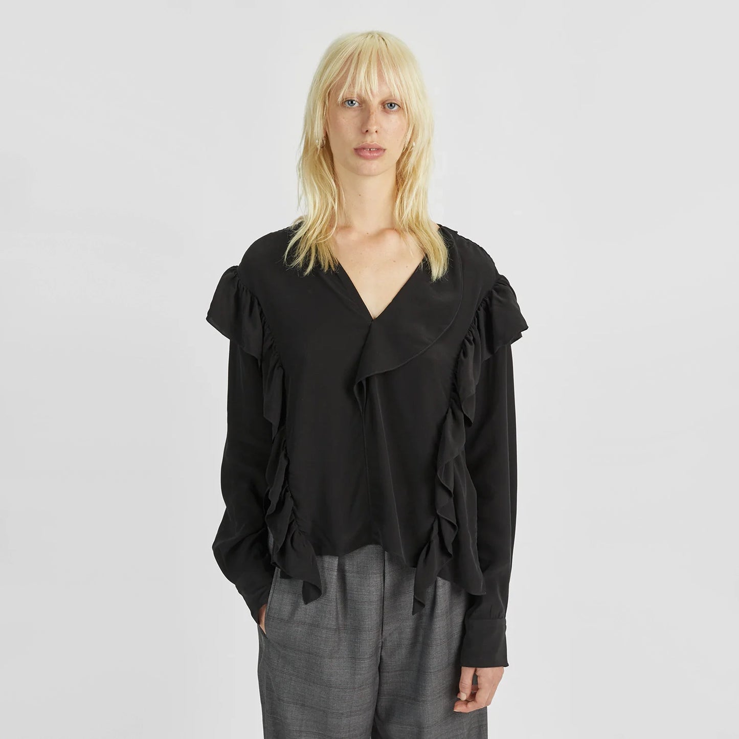 Isabel Marant Etoile "Welby" Top in Black, size 34 (size Small)