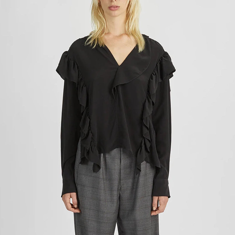 Isabel Marant Etoile "Welby" Top in Black, size 34 (size Small)