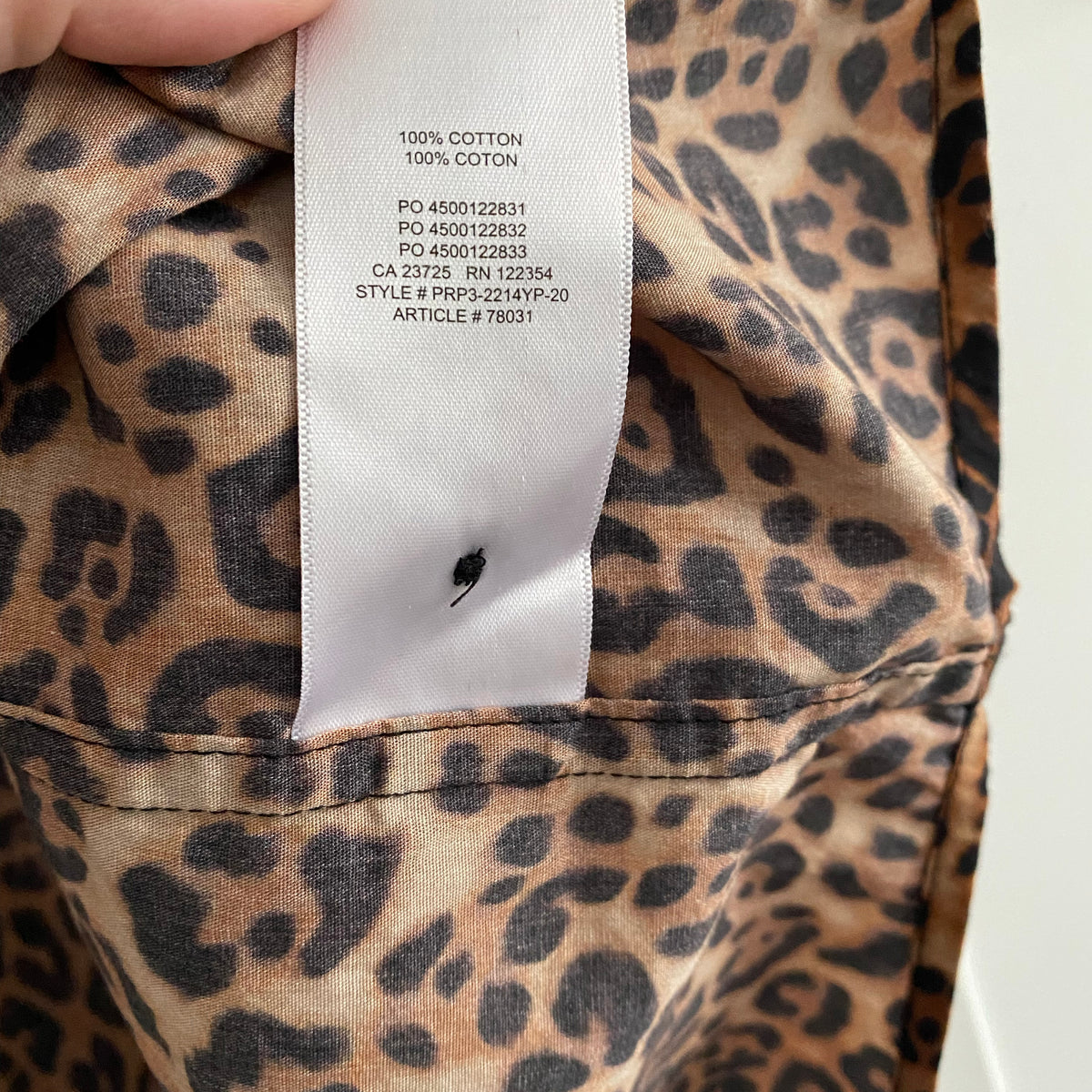 Chemise oversize à imprimé léopard TNA, taille XS