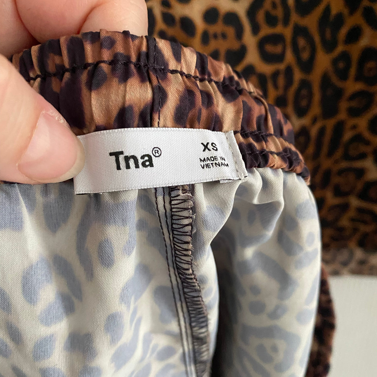 Chemise oversize à imprimé léopard TNA, taille XS
