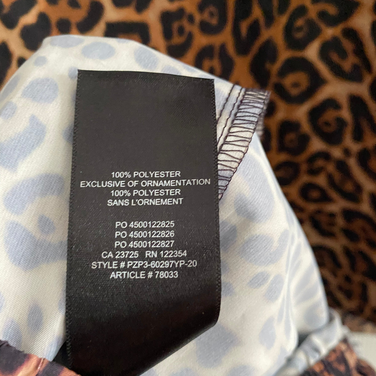 Chemise oversize à imprimé léopard TNA, taille XS