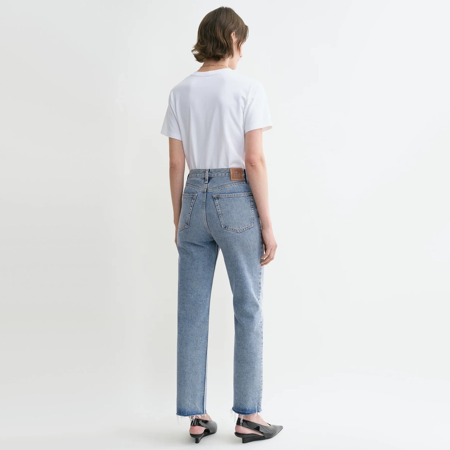 Toteme "Classic Cut" Jeans in "Worn Blue", size 27