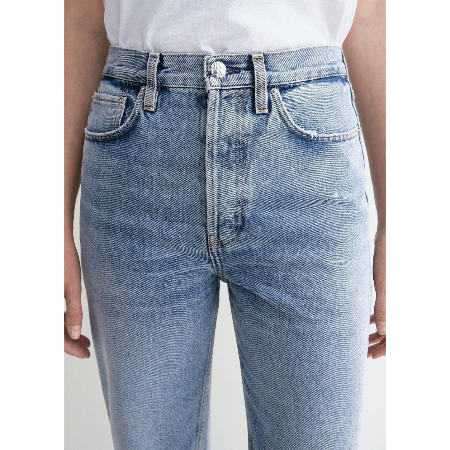 Toteme "Classic Cut" Jeans in "Worn Blue", size 27
