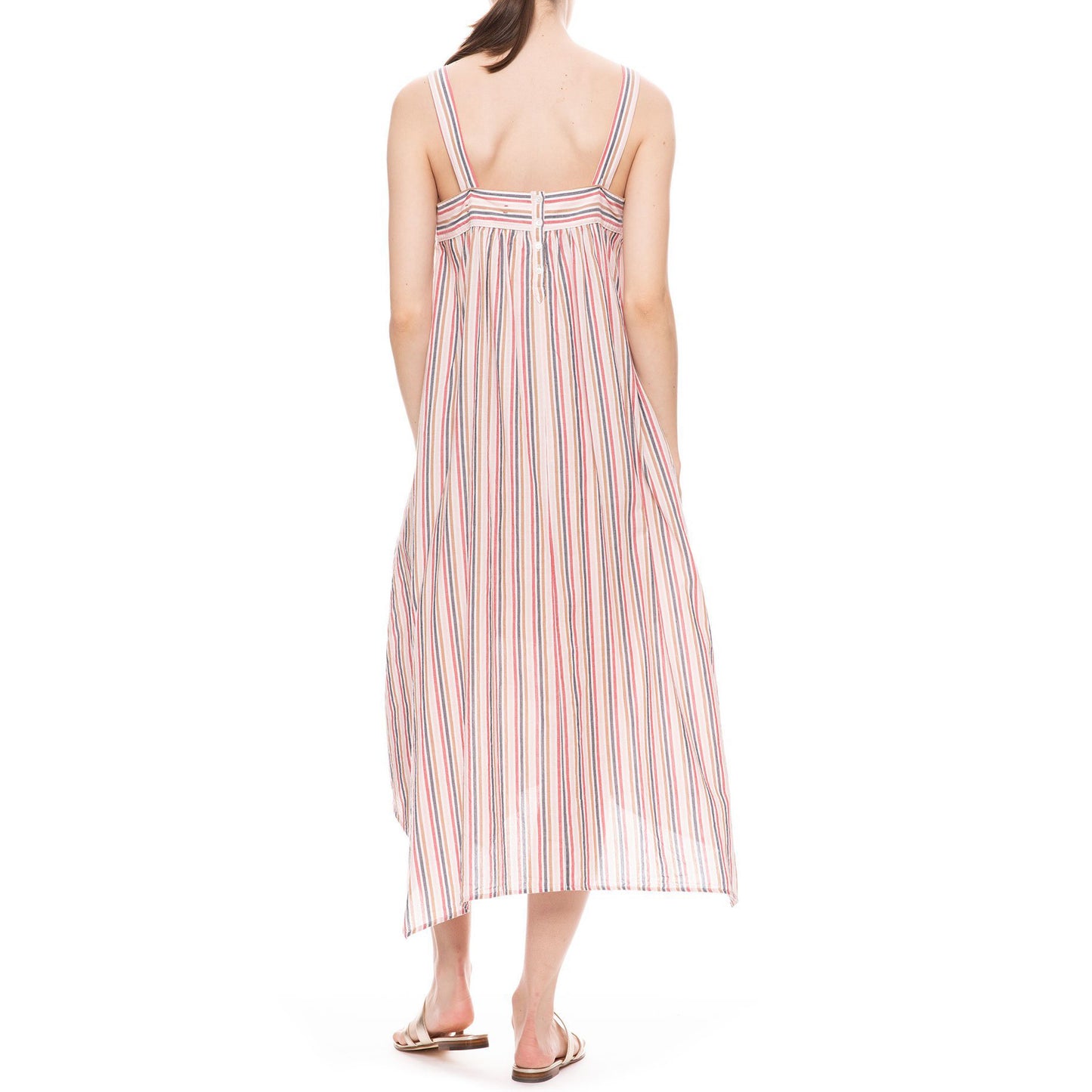 Xirena "Tatum" Striped Dress in Pink/Natural, size Small