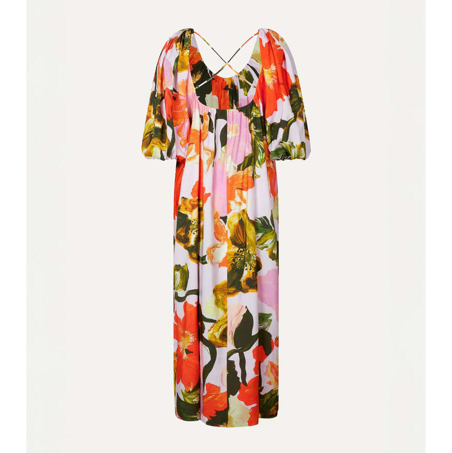 Stine Goya "Teresa" Floral Print Midi Dress, size Small