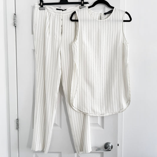 Thakoon Pinstripe Top and Pants Set, size 6