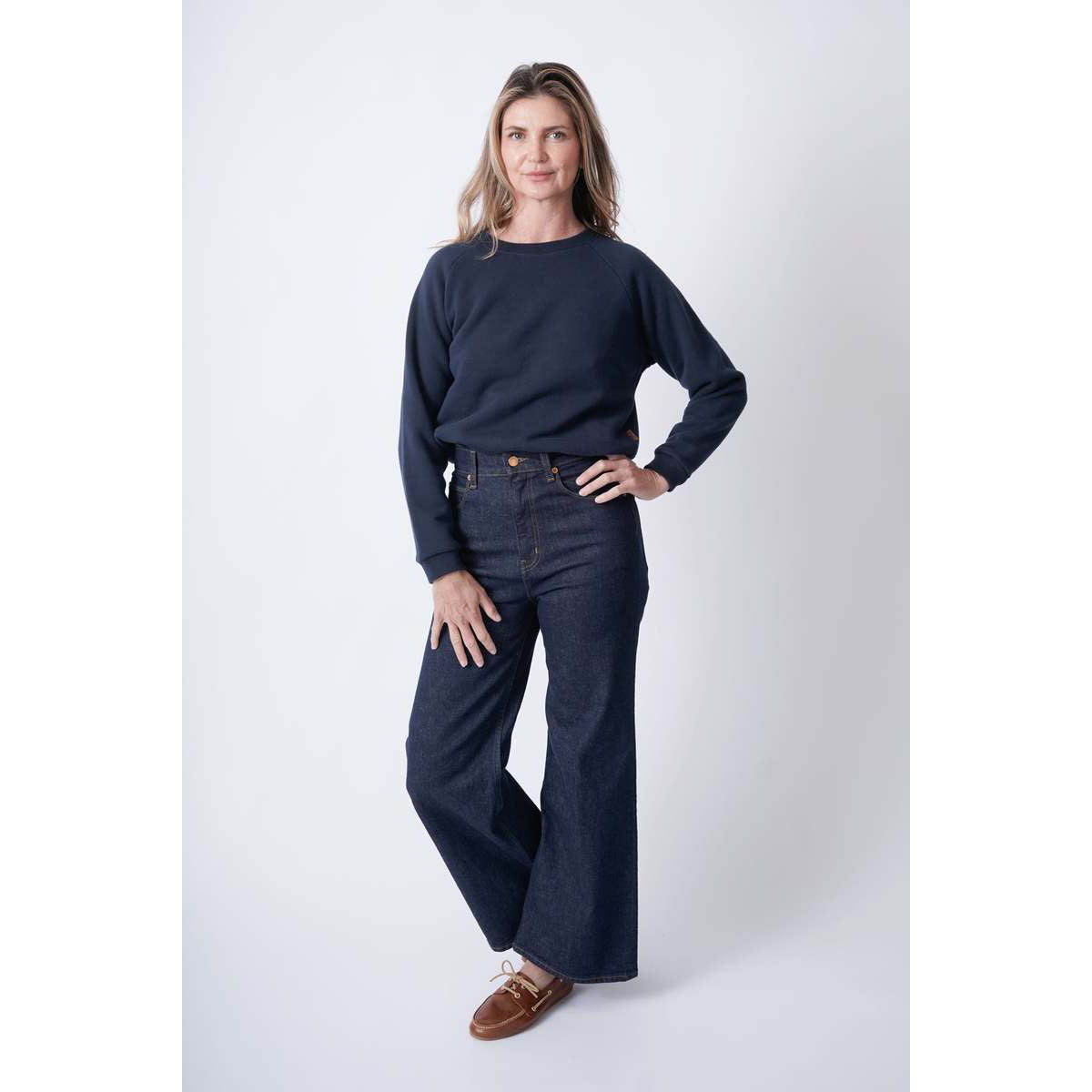 Jamie Haller "The Wide A-Leg" Jean in Dark Denim, size 27