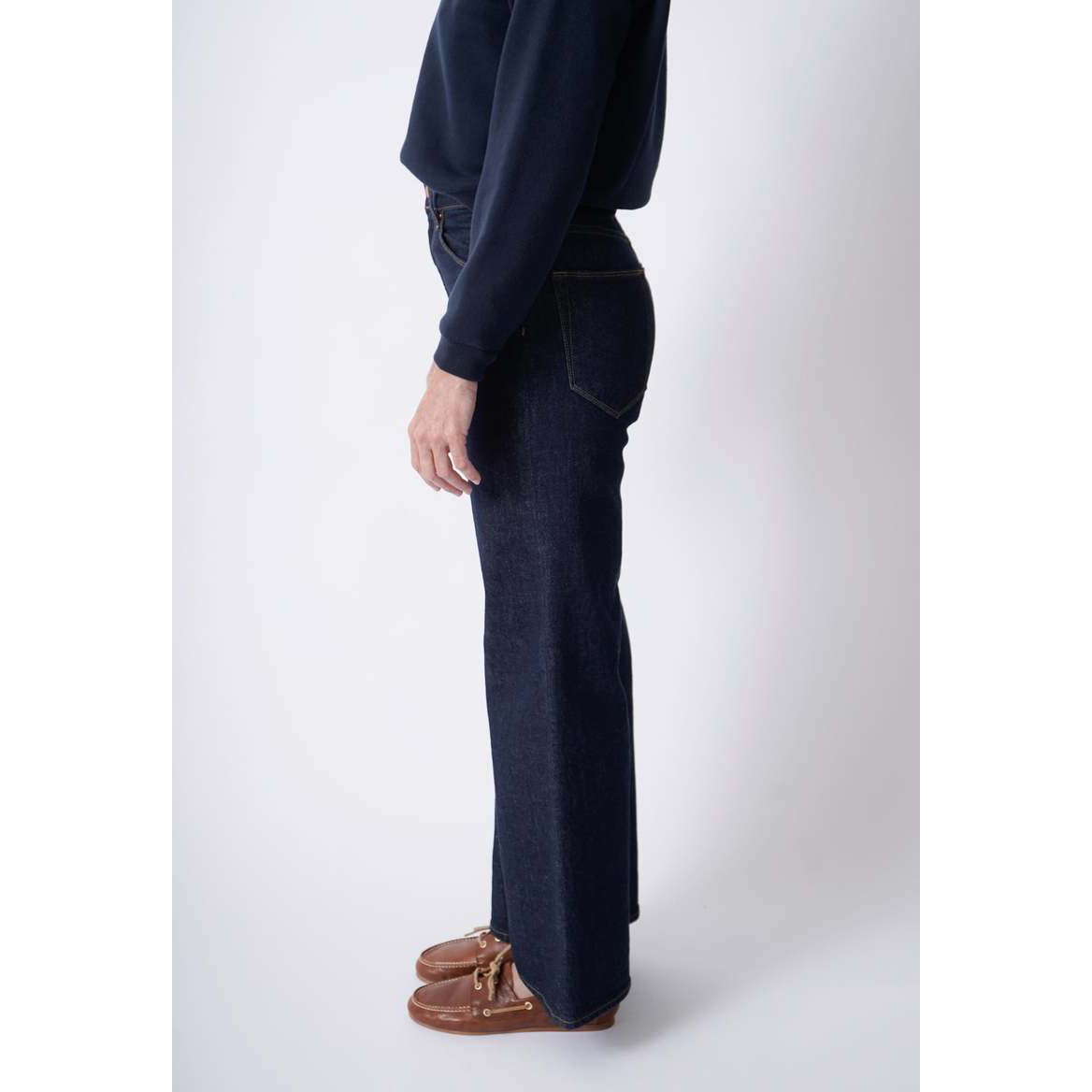 Jamie Haller "The Wide A-Leg" Jean in Dark Denim, size 27