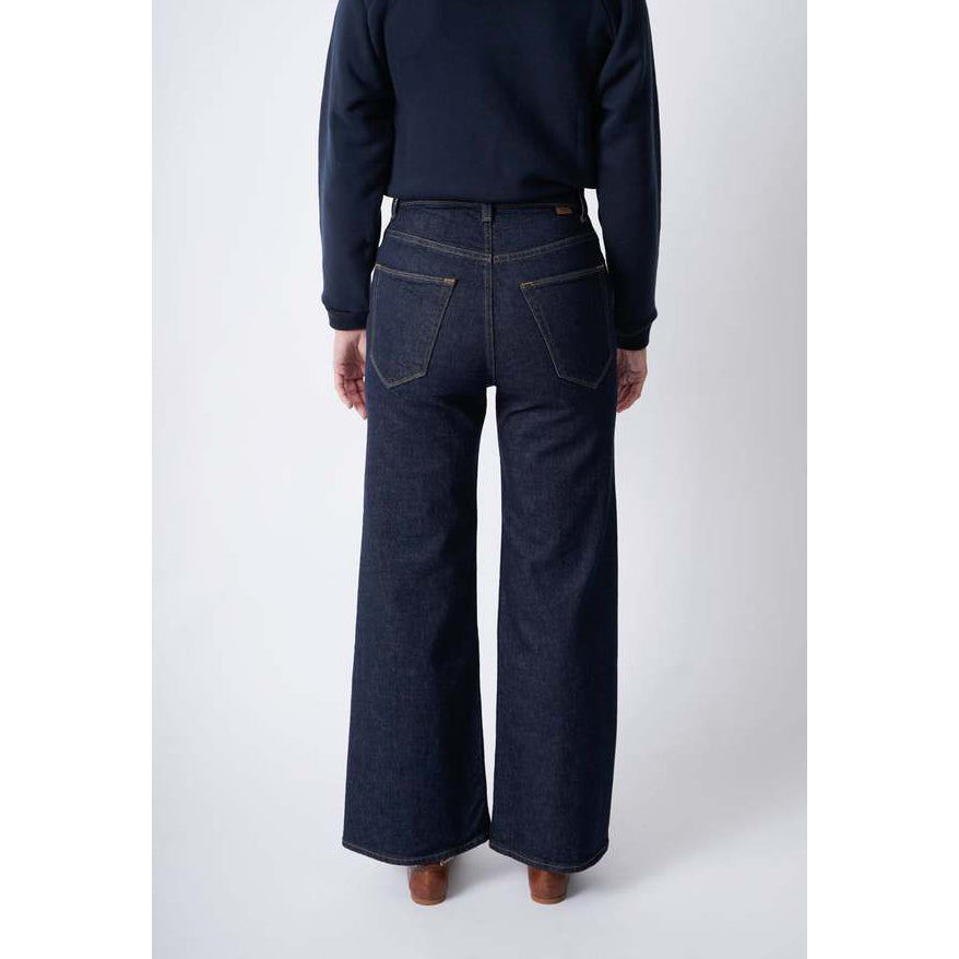 Jamie Haller "The Wide A-Leg" Jean in Dark Denim, size 27