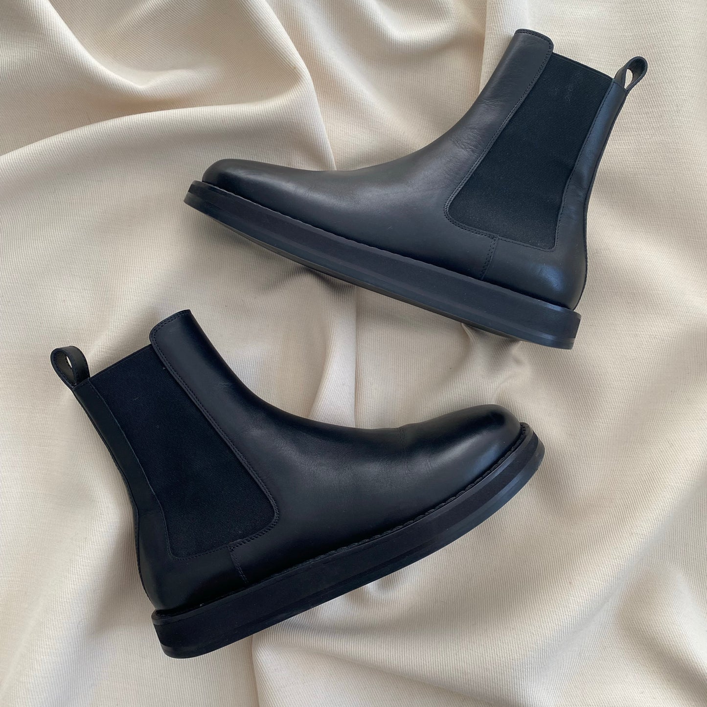 The Row Gaia Boot in Black, size 39