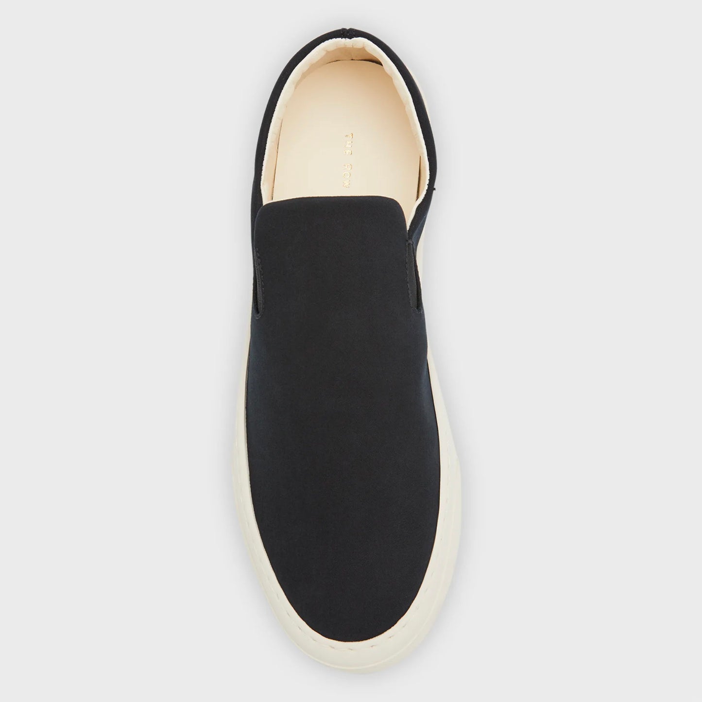 The Row Slip on Canvas Sneakers in Black, size 38.5