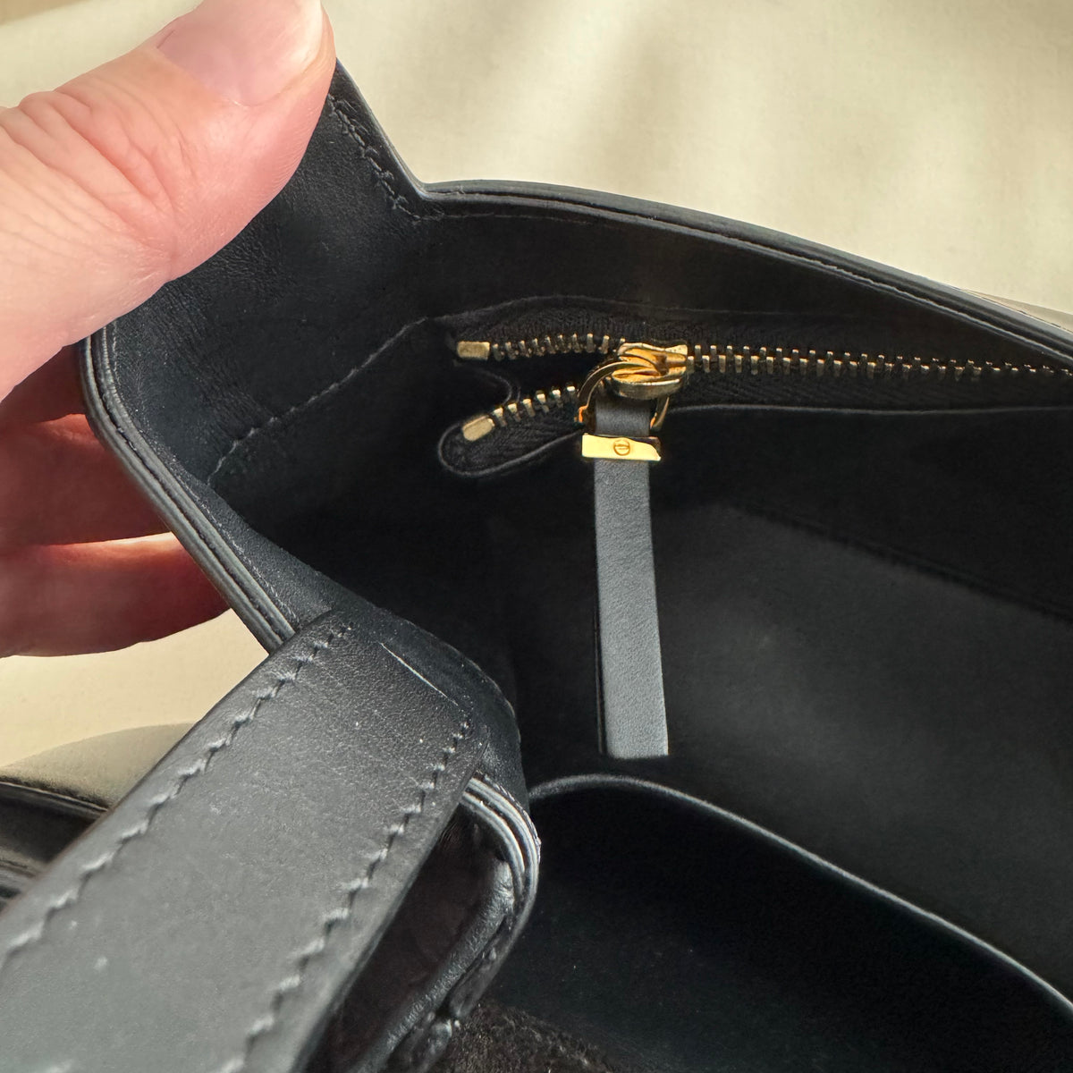 The Row "Sidekick" Bag in Black