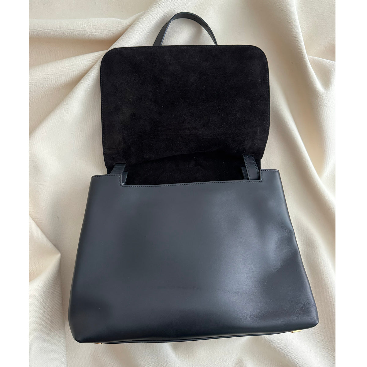 The Row "Sidekick" Bag in Black