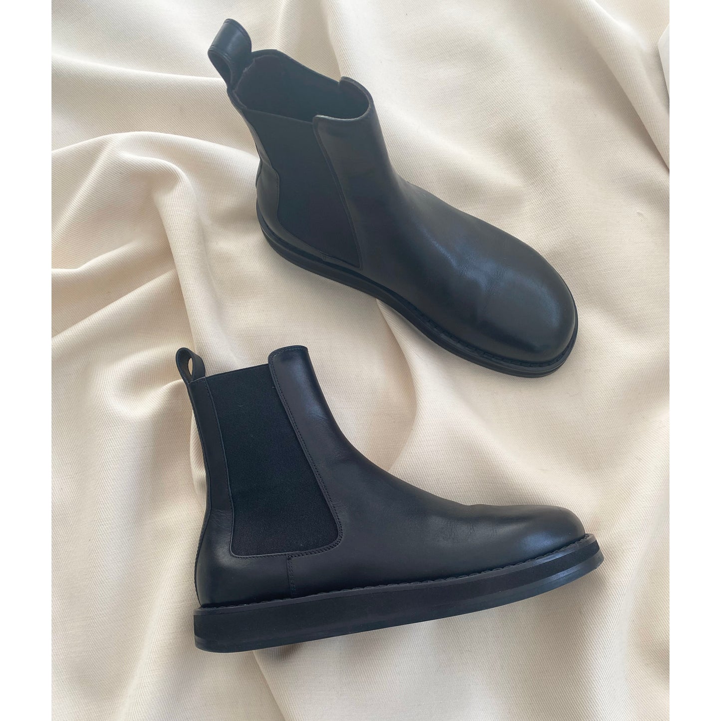 The Row Gaia Boot in Black, size 39