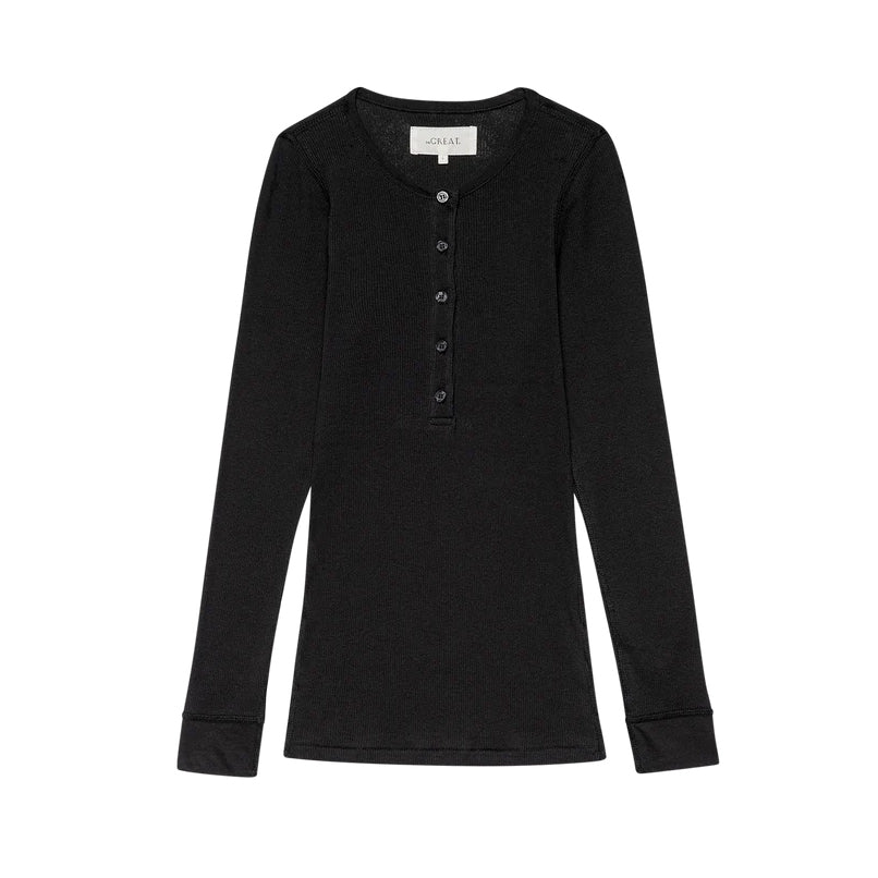 The Great Henley Tee in Black, size "1" (Size Small)