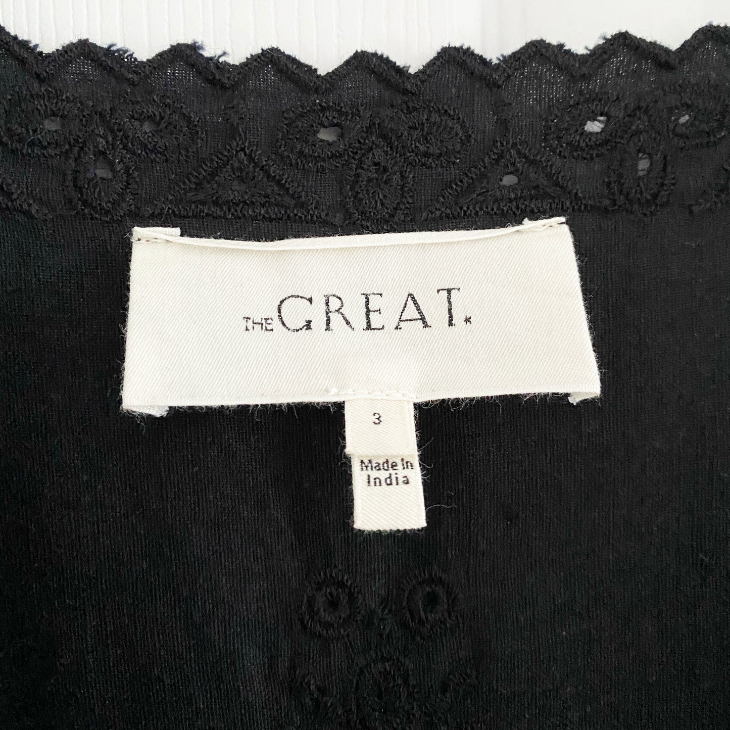 THE GREAT "Arbor" Dress in Black, size "3" aka size large