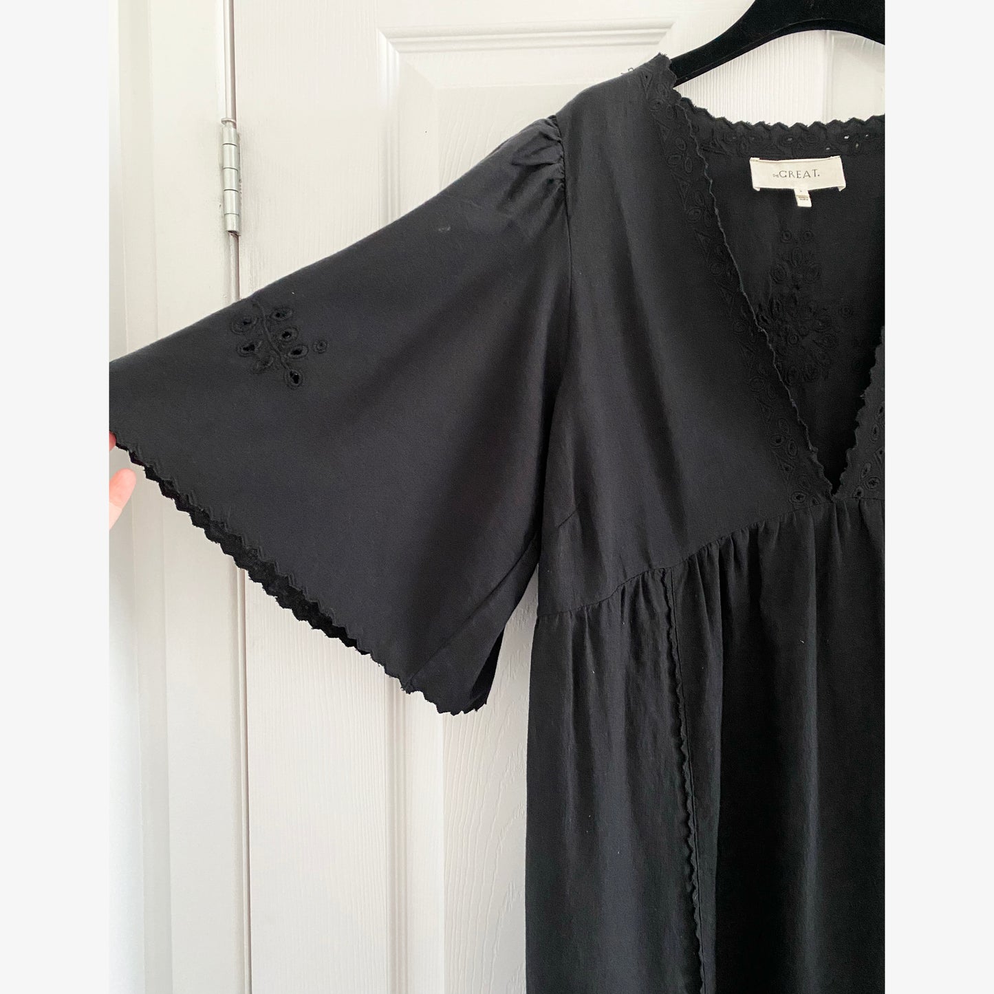 THE GREAT "Arbor" Dress in Black, size "3" aka size large