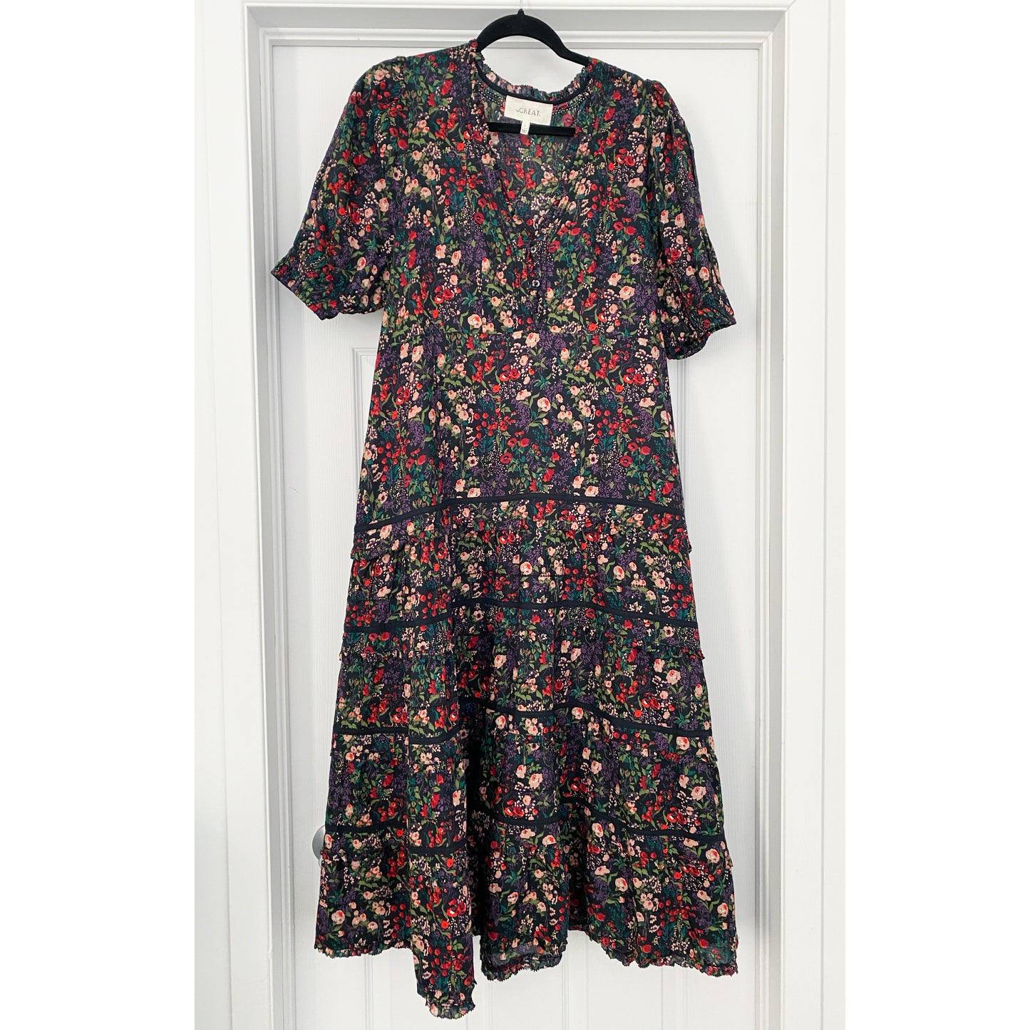 THE GREAT "Yonder" Dress in Blackwater Floral, size "3" aka large