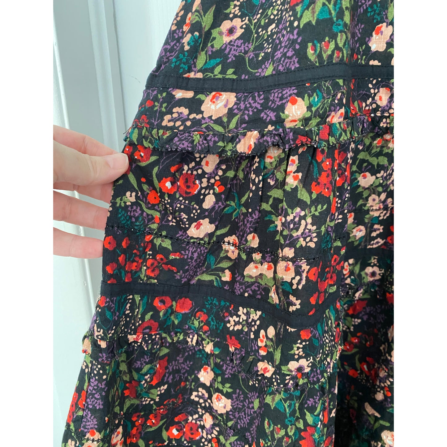 THE GREAT "Yonder" Dress in Blackwater Floral, size "3" aka large