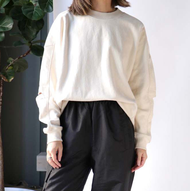 Tibi Cocoon Sweatshirt in Ivory, size XXS