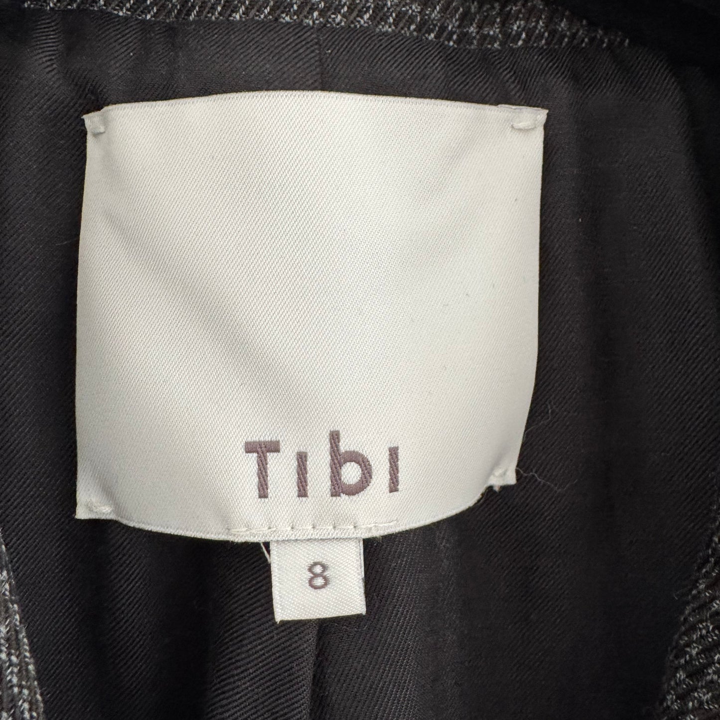 Tibi Arthur Check Studded Blazer, size 8