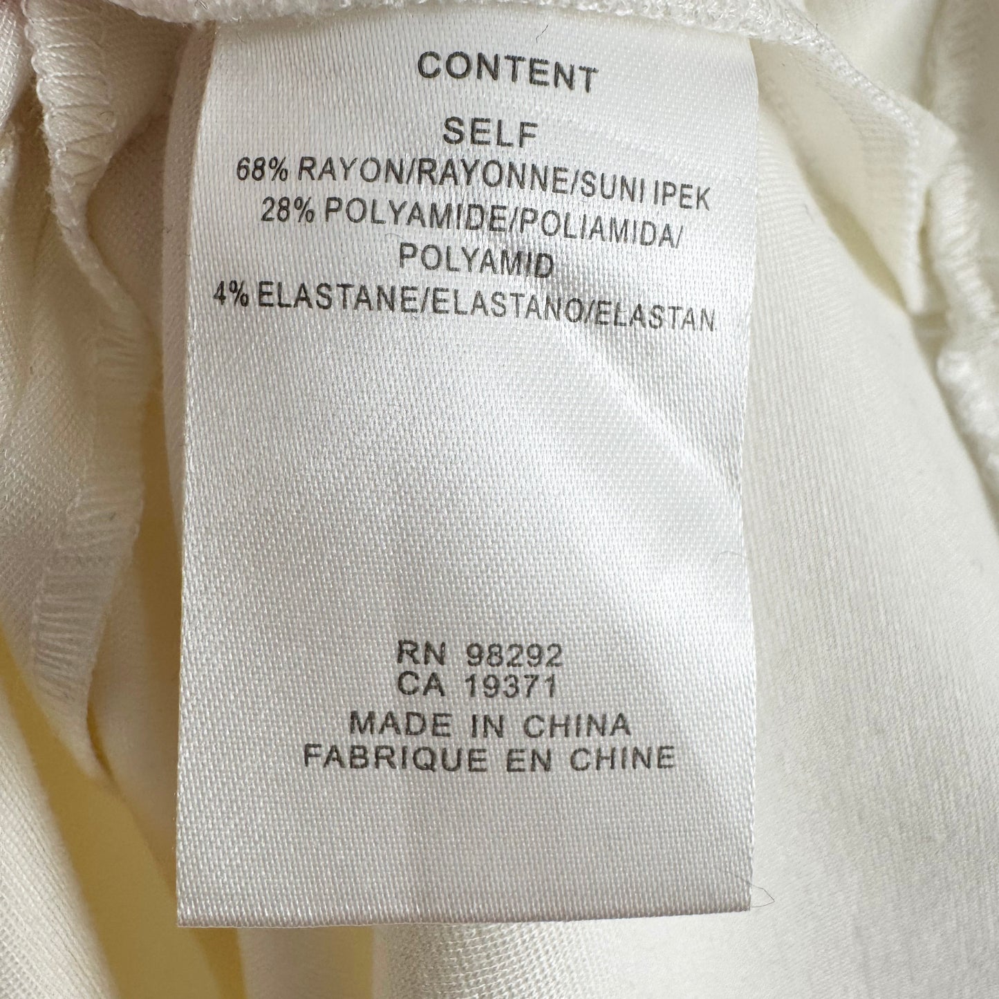 Tibi "Bond" Stretch Knit Open Back Dress in Ivory, size 10