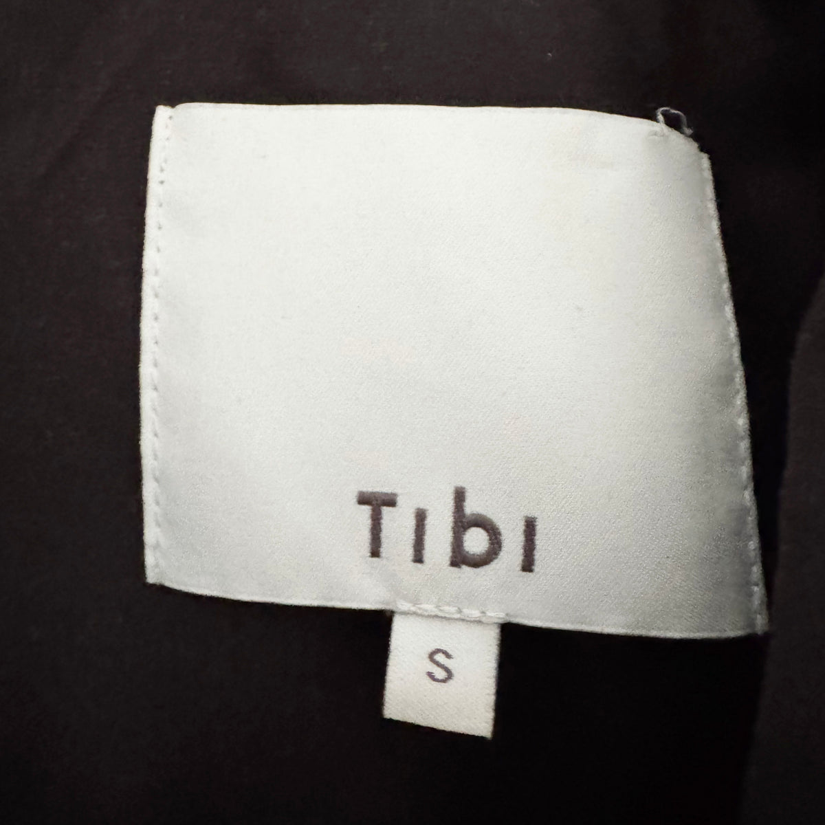 Tibi Clyde Padding Shirt Jacket in Black, size Small