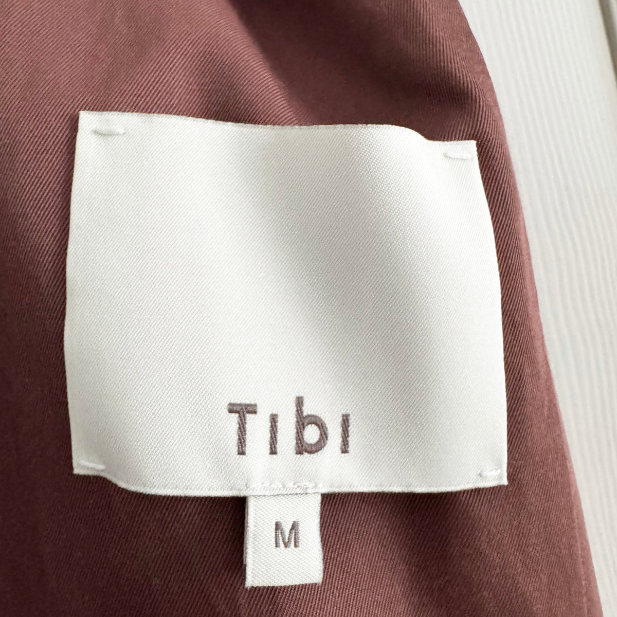 Tibi Drapey Suiting Oversized Double Breasted Vest in "Cinnamon", size Medium