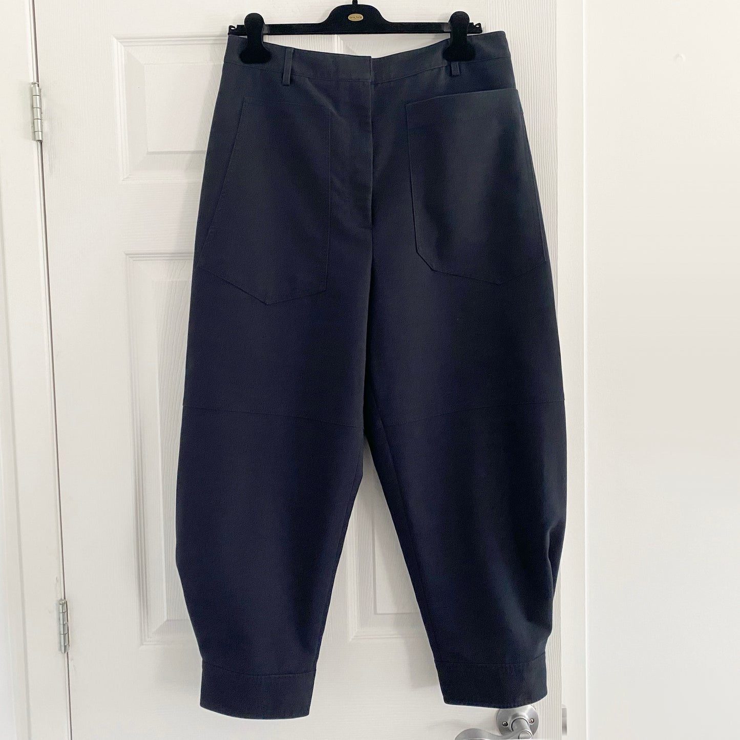 Tibi City Stretch Sculpted Pant in Navy, size 12