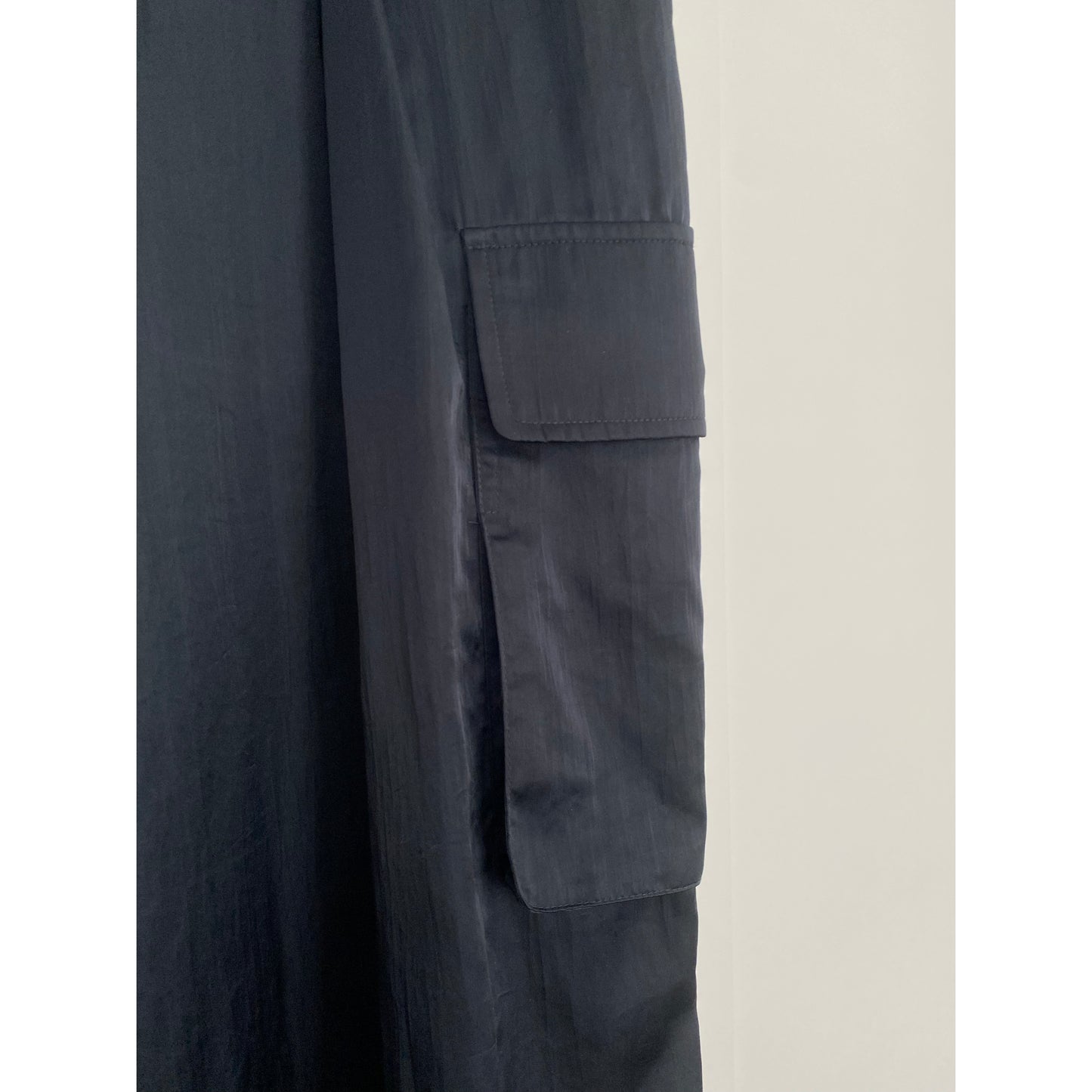 Tibi Stella Satin Cargo Trousers, size 14