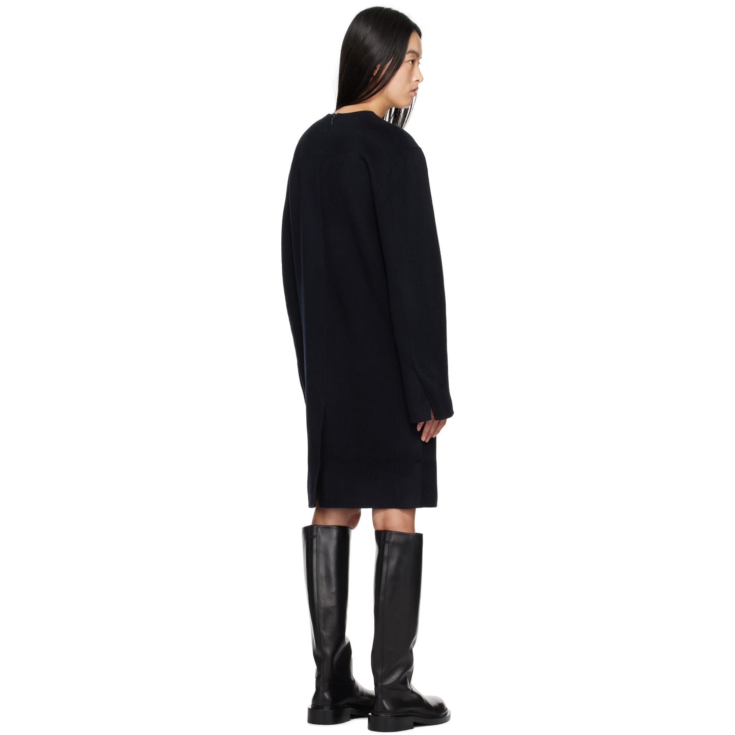 Toteme Doubleface Wool Tunic (Dress?) in Navy, size 38 (size Medium)