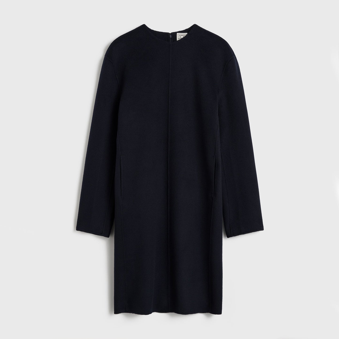 Toteme Doubleface Wool Tunic (Dress?) in Navy, size 38 (size Medium)