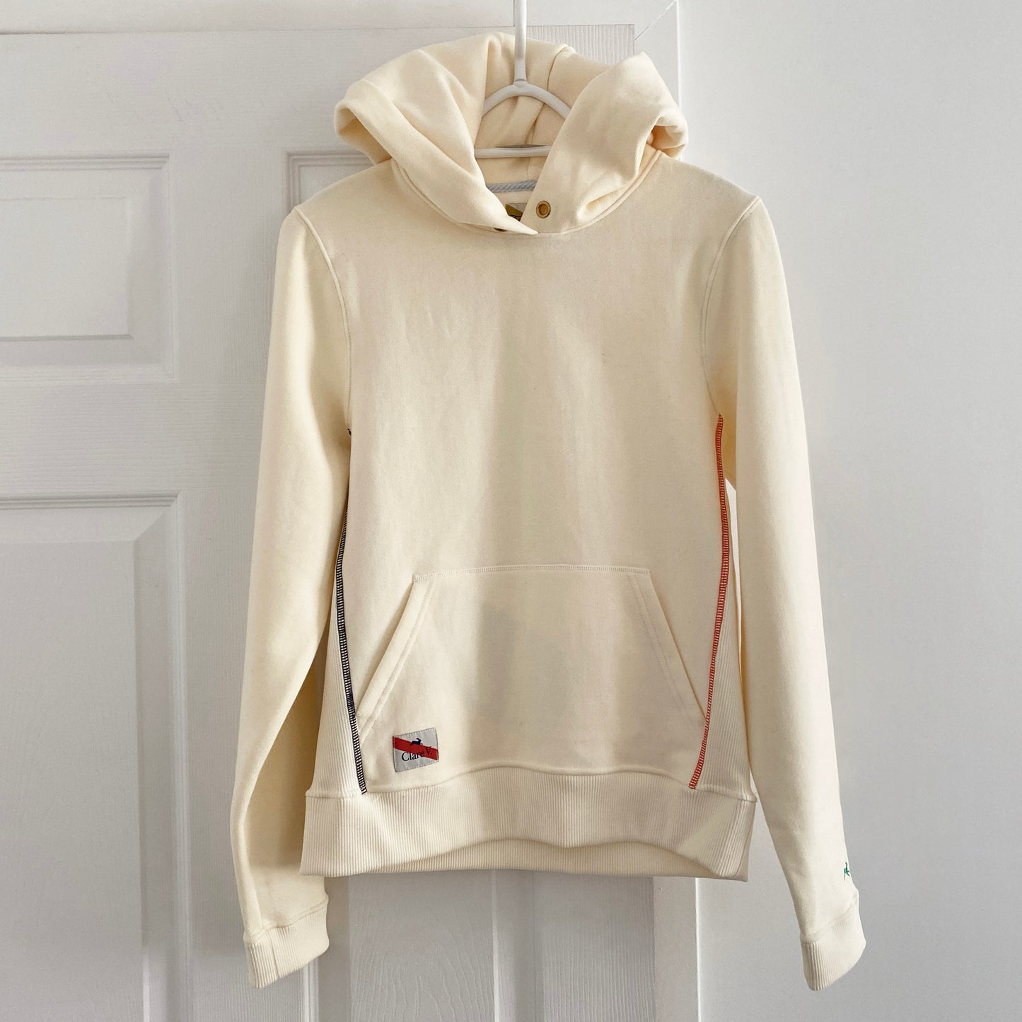 Tracksmith x Clare V Hoodie in Ivory, size XS