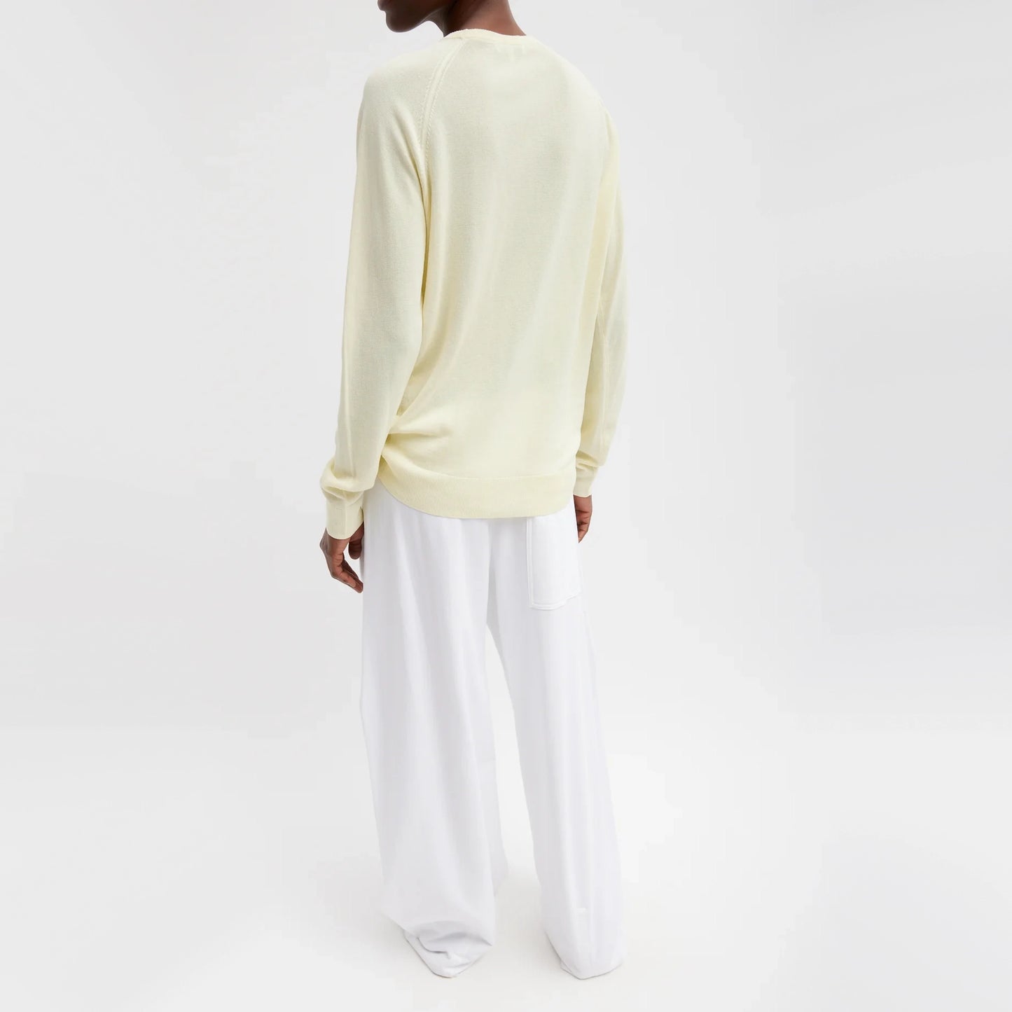 Tibi "Crispy" Pullover Sweater in "Butter", size Medium