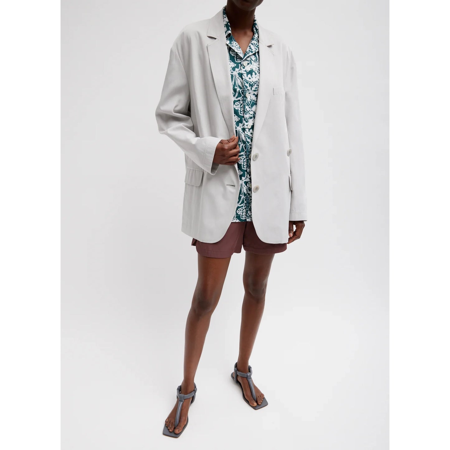 Tibi Drapey Suiting Pull On Shorts in "Cinnamon", size Large