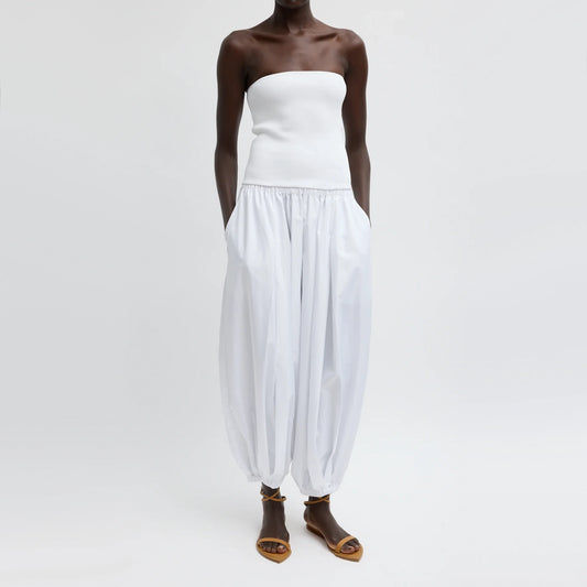Tibi "Zeppelin" Pant in White, size Small (Regular Length)