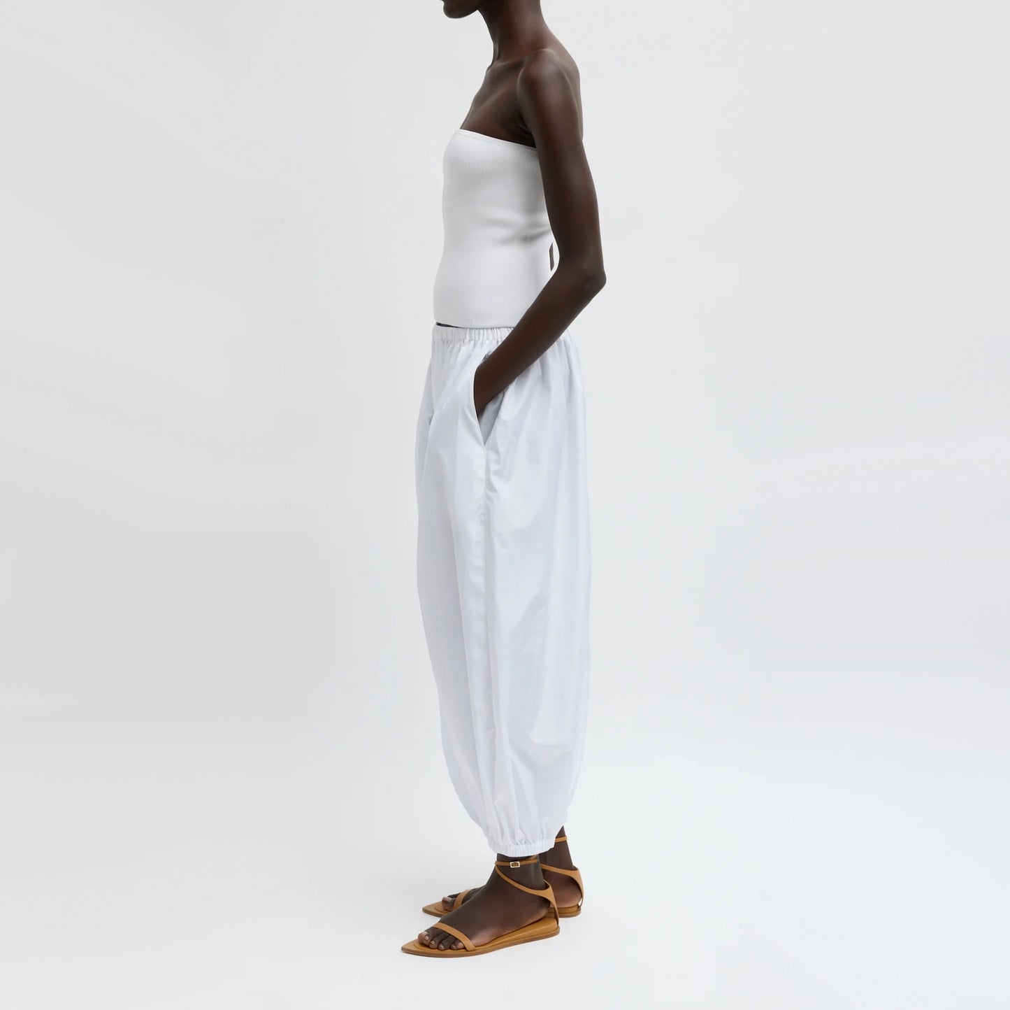 Tibi "Zeppelin" Pant in White, size Small (Regular Length)