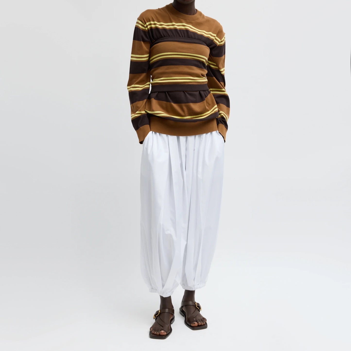 Tibi "Zeppelin" Pant in White, size Small (Regular Length)