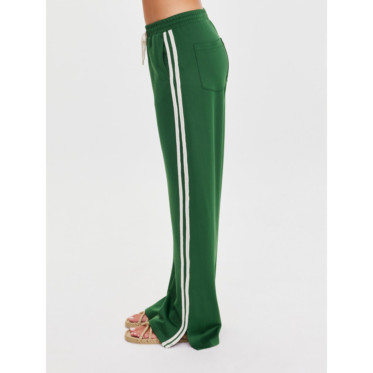 The Upside "When in Roma Holiday" Track Pant in Green, size Medium