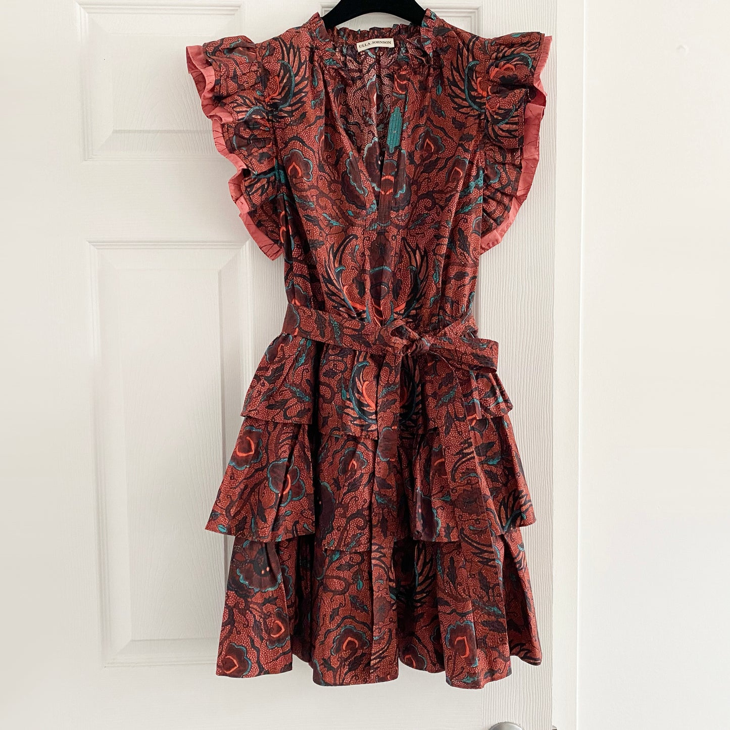 Ulla Johnson "Honoria" Dress in Carmine, size 6