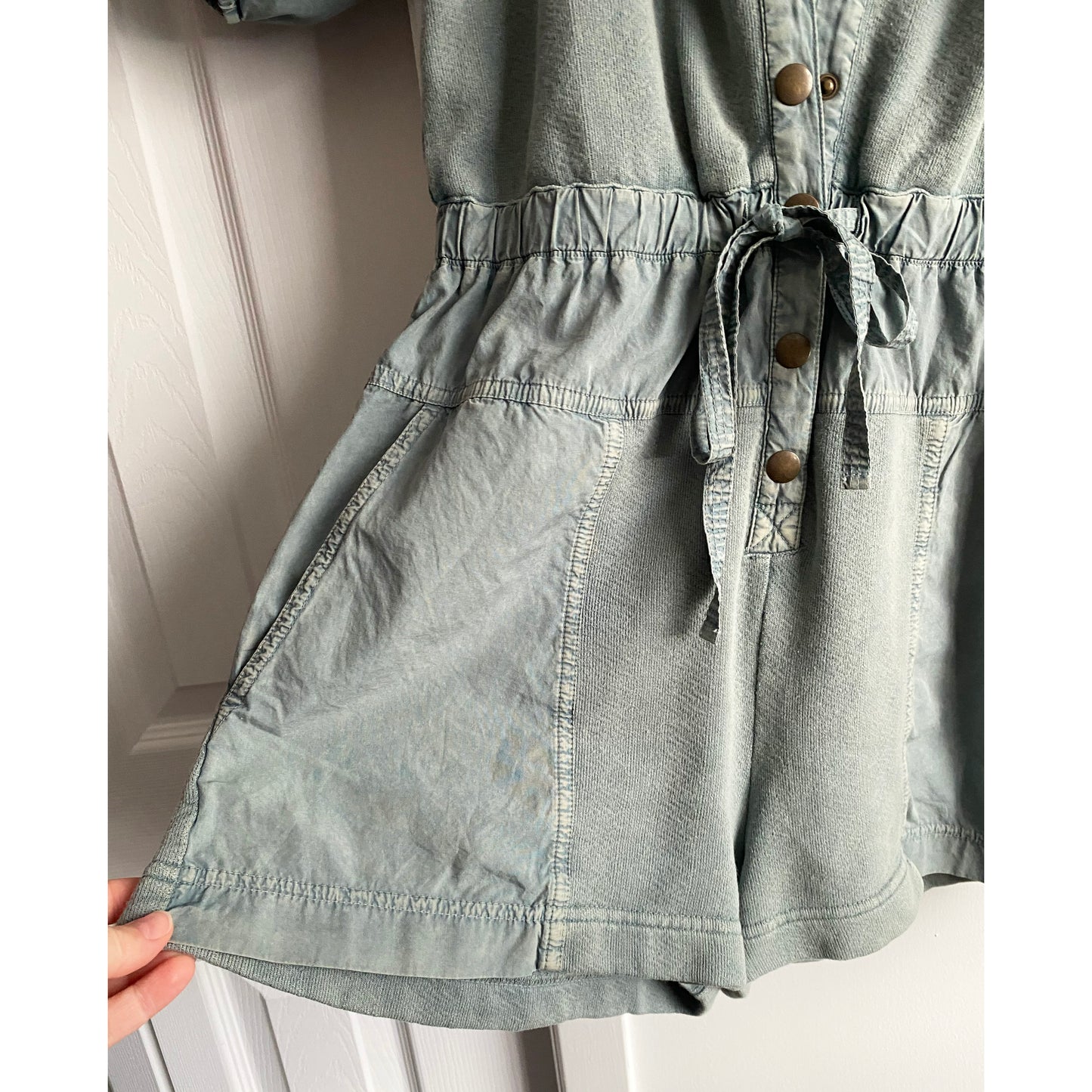 Ulla Johnson Barboteuse "Owen" en "Eau salée", taille Small (convient à XS/S)