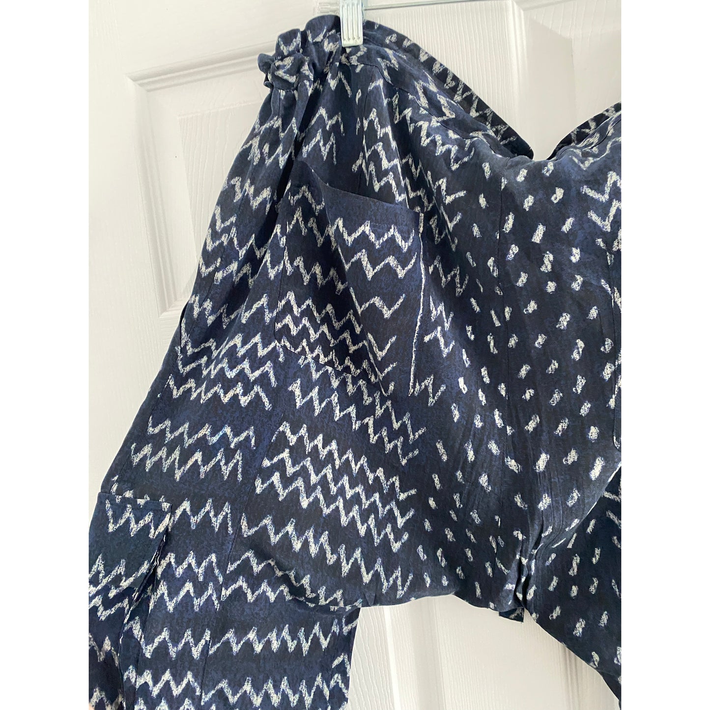 Ulla JOhnson Ikat Printed Silk Harem Pants, size 6 (fits 6/8)