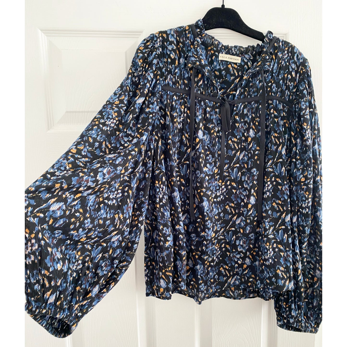 Ulla Johnson "Jeanne" Blouse in Midnight, size 8