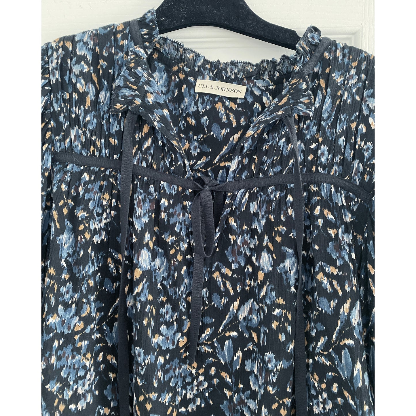 Ulla Johnson "Jeanne" Blouse in Midnight, size 8