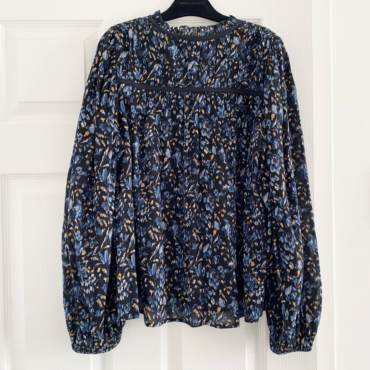 Ulla Johnson "Jeanne" Blouse in Midnight, size 8