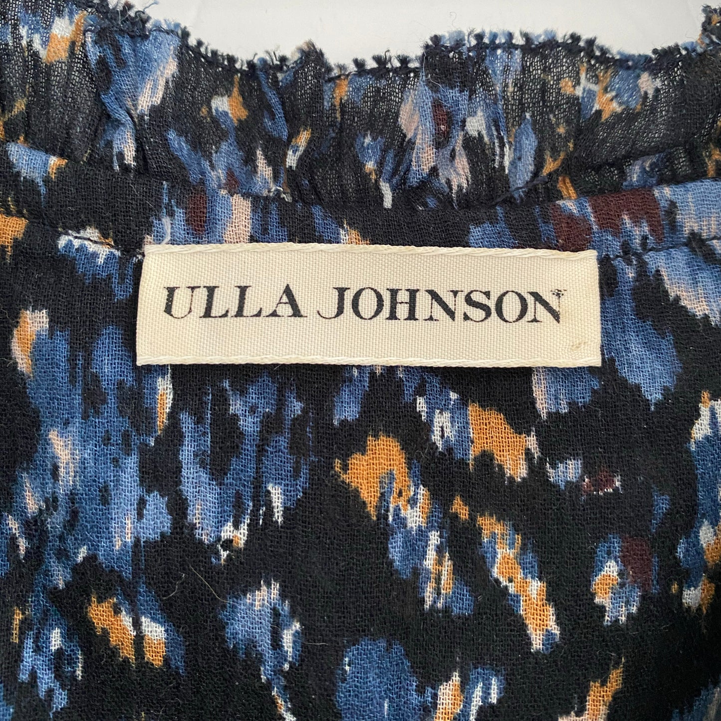 Ulla Johnson "Jeanne" Blouse in Midnight, size 8