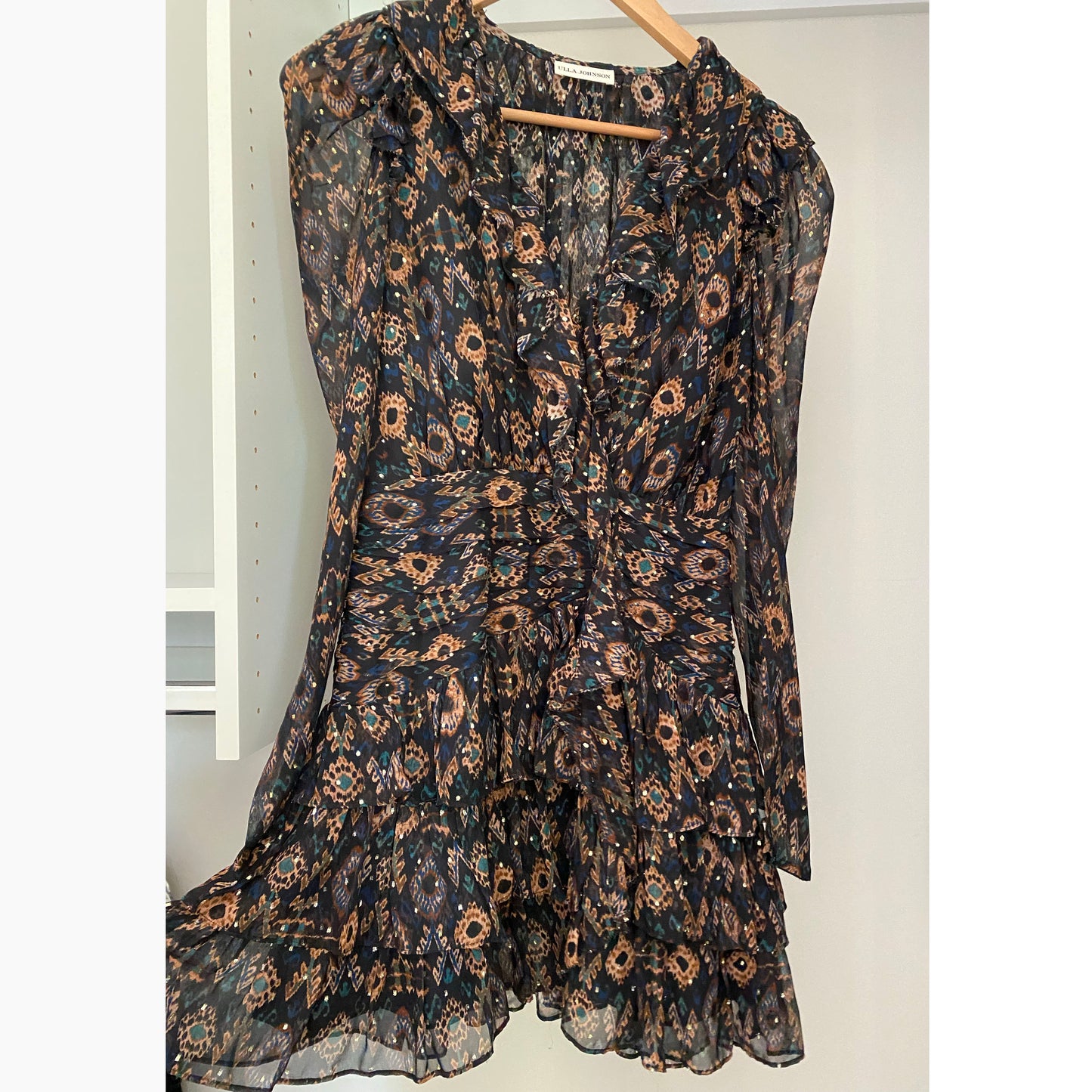 Ulla Johnson "Esila" Dress in Onyx, size 0