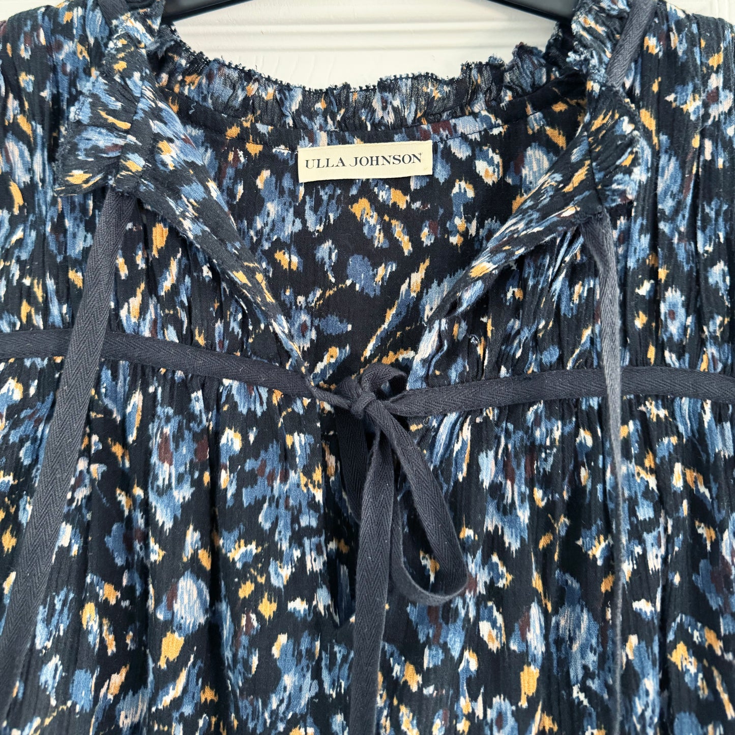 Ulla Johnson "Jeanne" Blouse in "Midnight", size 8